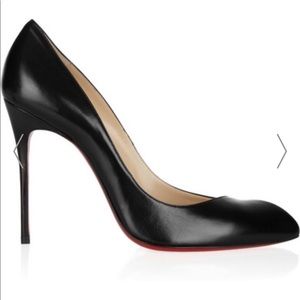 NIB 6.5 85mm Christian Louboutin Black Corneille👠